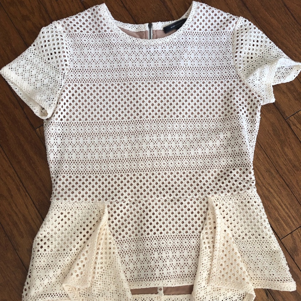 NWT BCBG Crochet Blouse
